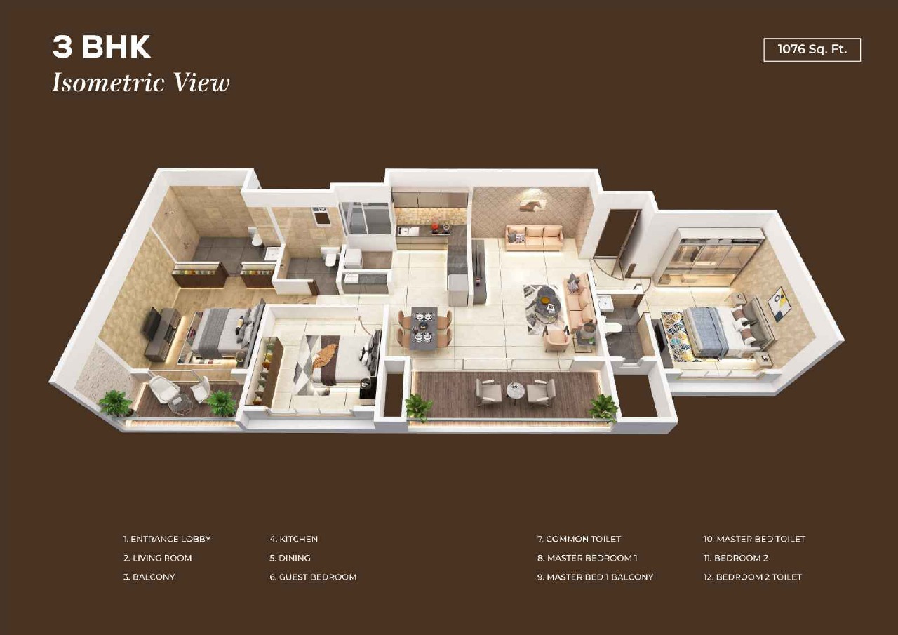 3 BHK Plan